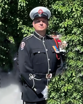 Damon Johnston in Honour Guard uniform