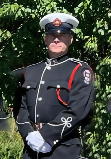 Paul Sunderland in Honour Guard uniform